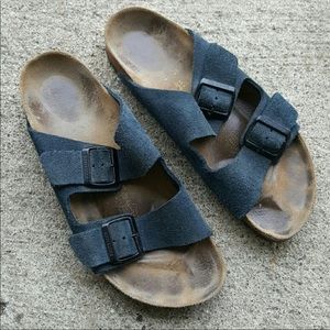 Navy Blue Doable Strap Birkenstocks